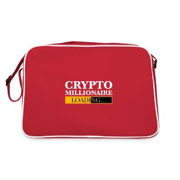 Crypto Millionaire Loading - Retro Tasche - Rot/Weiß - Hinten