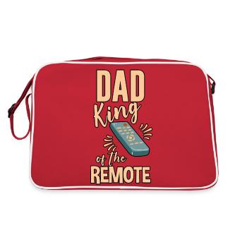 Dad King Of The Remote 4 - Retro Bag - red/white - Back