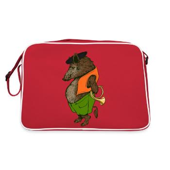 Sanglier le chasseur - Sac Retro - rouge/blanc - Dos