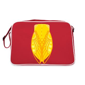 Cigale jaune - Sac Retro - rouge/blanc - Dos