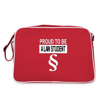 Étudiant en droit j'étudie cadeau d'étude de droit - Sac Retro - rouge/blanc - Dos