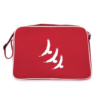 Oiseau oiseau cadeau - Sac Retro - rouge/blanc - Dos