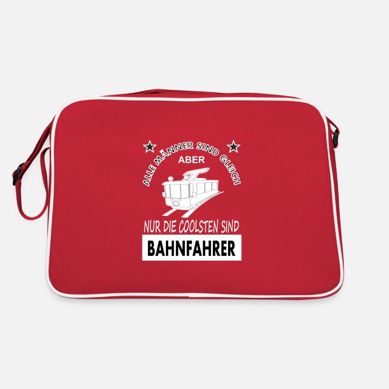 Bahnfahrer Spruch Straßenbahn fahren Geschenkidee Retro Tasche