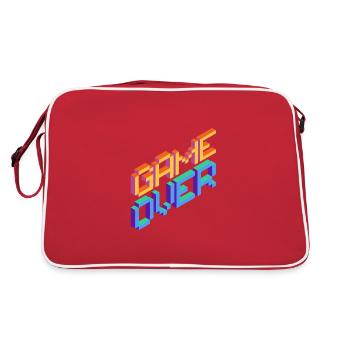 Gamer Game Over Pc Game Computer Game Gift - Retro Bag - red/white - Back