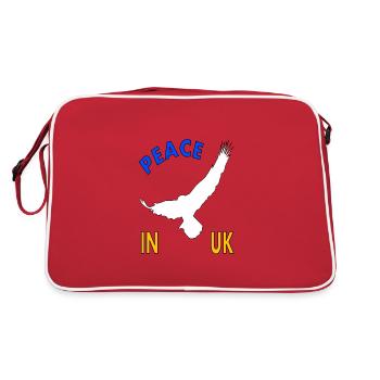 La paix en Ukraine naît Drapeau ukrainien - Sac Retro - rouge/blanc - Dos