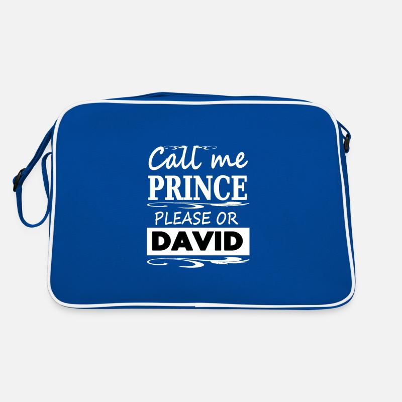 Ich heiße David ich bin David Prinz David Geschenk Retro Tasche