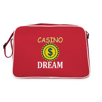 Casino Dream Earn Money Jackpot Poker Gift - Retro Bag - red/white - Back