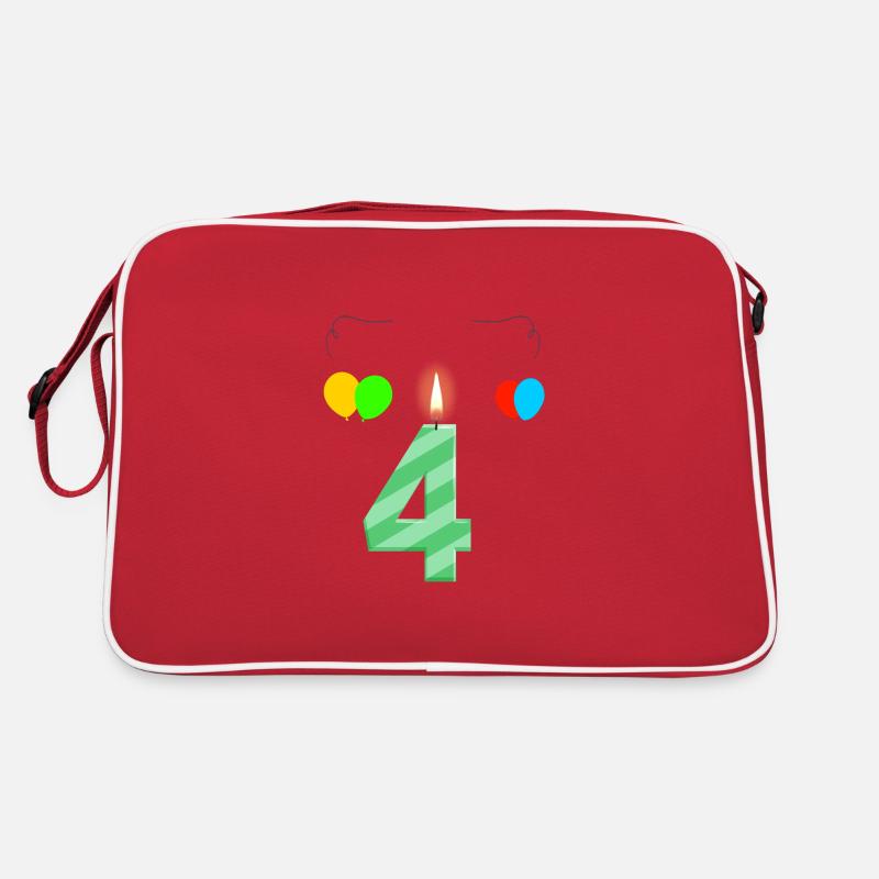 4. Geburtstag feirn Kindergeburtstag Geschenkidee Retro Tasche