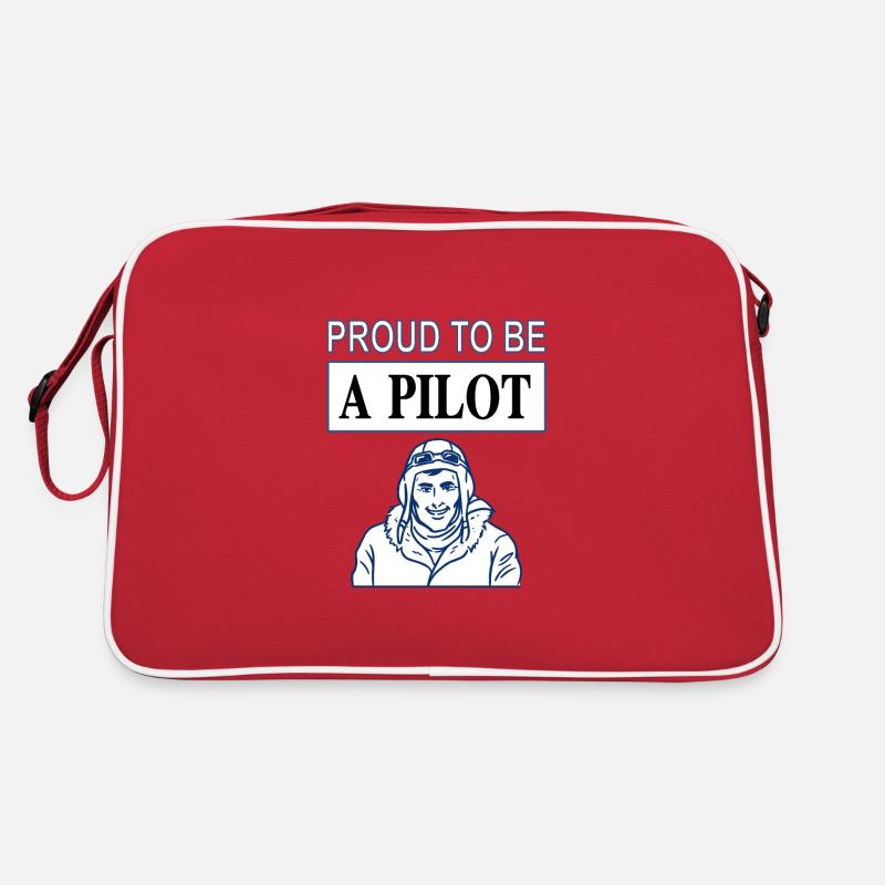 Pilot Kampfjet Pilot Jet Flugzeug Geschenk fliegen Retro Tasche