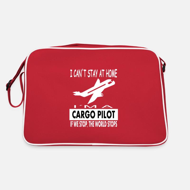 Ich bin Cargopilot Spruch stolzer Pilot Geschenk Retro Tasche