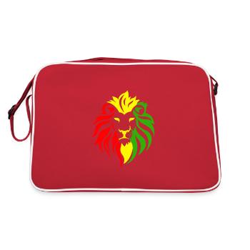 Reggae Music jahman Black Music r&b Gift Idea - Retro Bag - red/white - Back