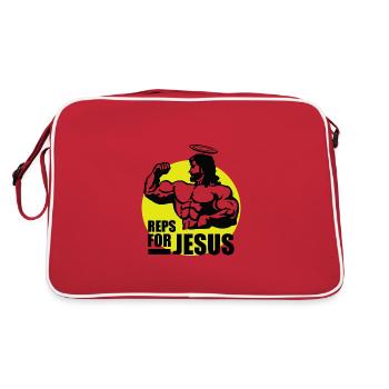 Reps for Jesus - Premium Design - Retro Bag - red/white - Back