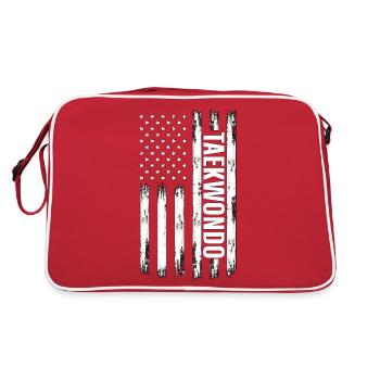 Taekwondo - Sac Retro - rouge/blanc - Dos