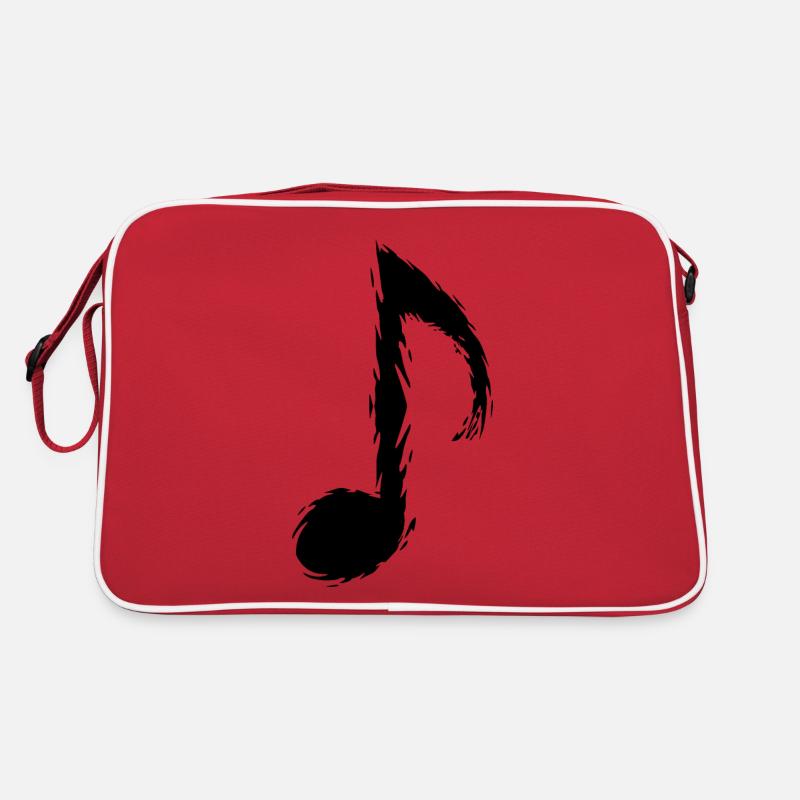 Musik Note Schwarz Musiknote Retro Tasche