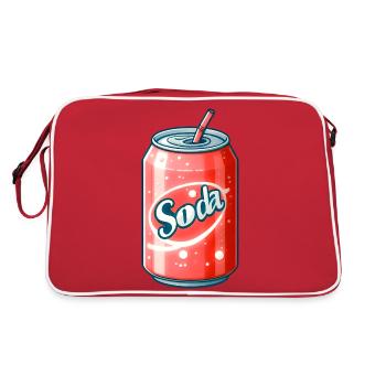 Pastel Can Soda - Refreshed in Colors - Retro Bag - red/white - Back