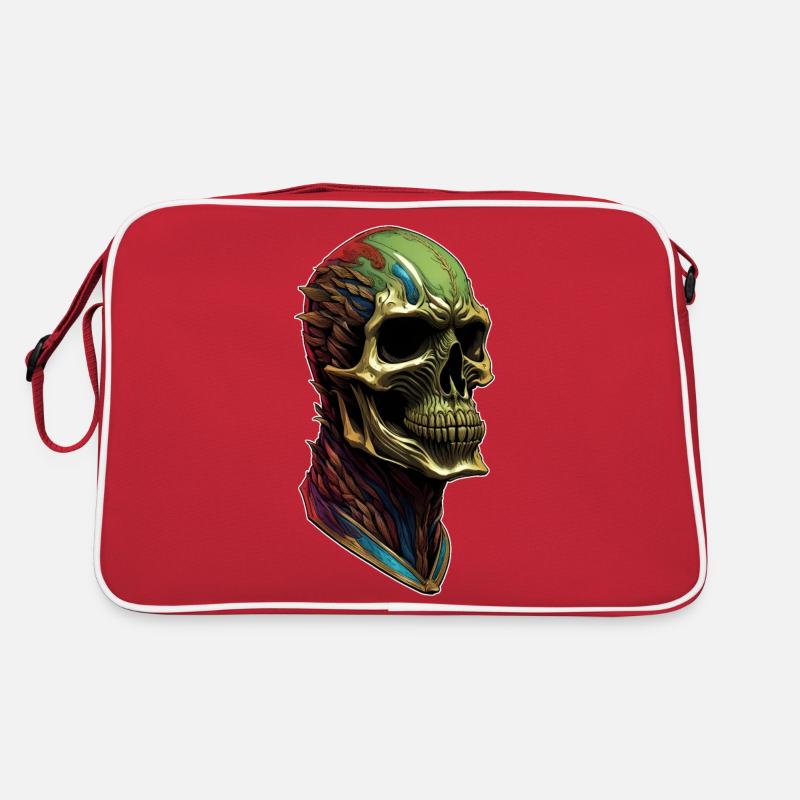 Une tête de mort sympathique Sac Retro