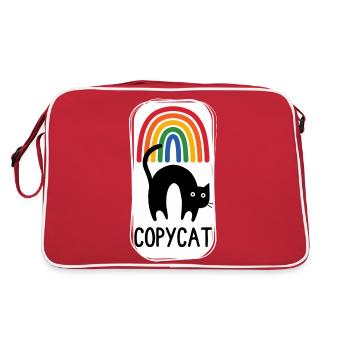 Chat Arc en ciel ! - Sac Retro - rouge/blanc - Dos