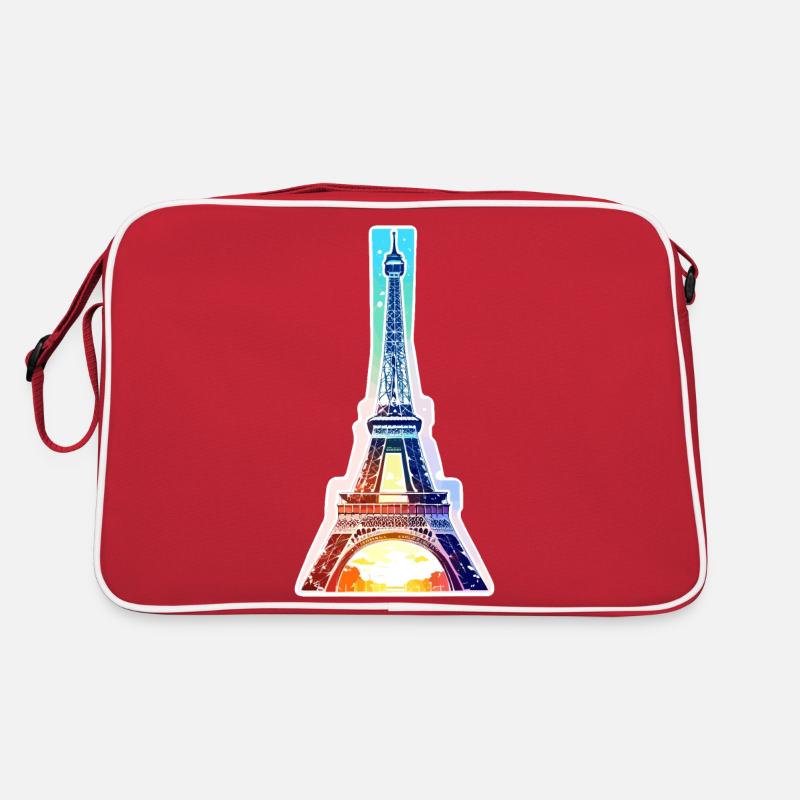 Eiffel tower #13 - Retro Bag - red/white