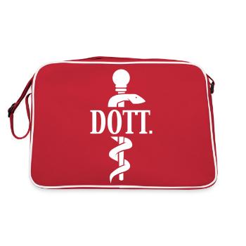 DR - Retro Tasche - Rot/Weiß - Hinten