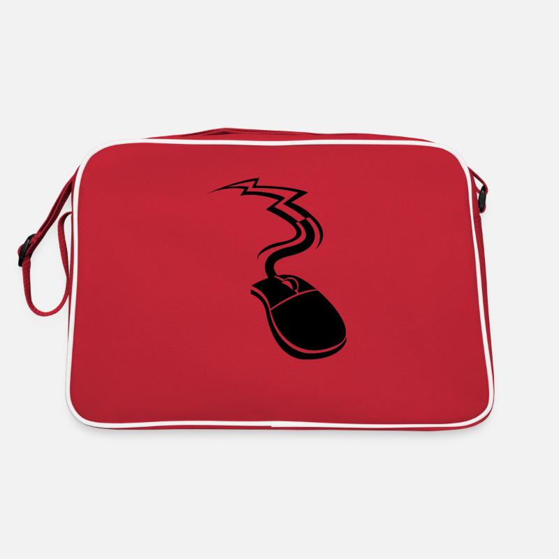 Computer Mouse Design Retro Bag