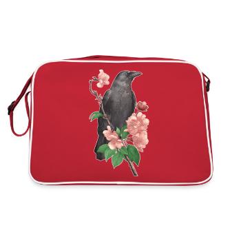 Corbeau - Sac Retro - rouge/blanc - Dos
