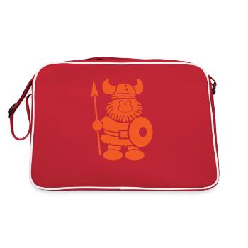 Cadeau Viking disant Danemark Nord - Sac Retro - rouge/blanc - Dos