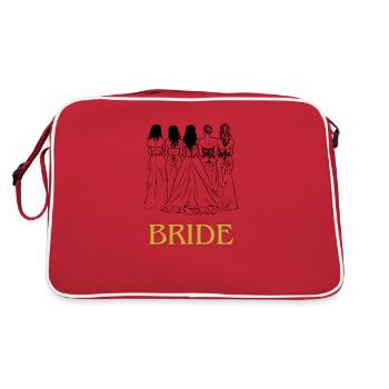 Mariée d’enterrement de vie de garçon - Sac Retro - rouge/blanc - Dos