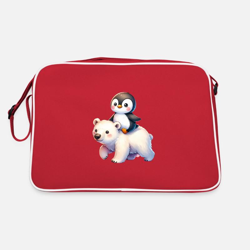 Penguin and Polar Bear Gift Retro Bag