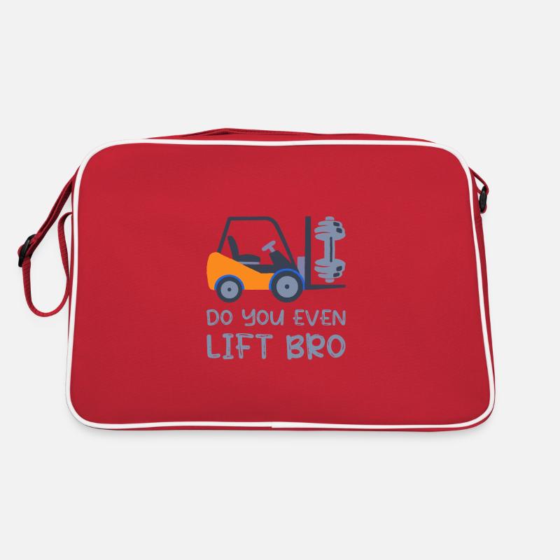 Forklift Saying Forklift Gift Warehouseman Retro Bag