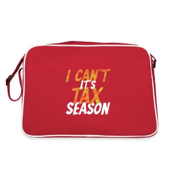 Accounting Accountant Accountant Gift - Retro Bag - red/white - Back