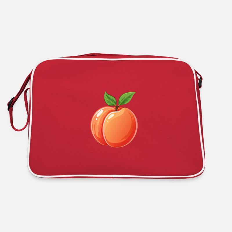 Peach Peach Fruit Fruit Fruits Drawing Retro Bag