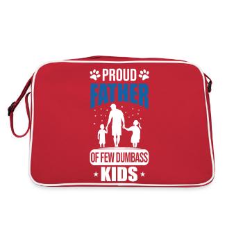 Père fier - Sac Retro - rouge/blanc - Dos