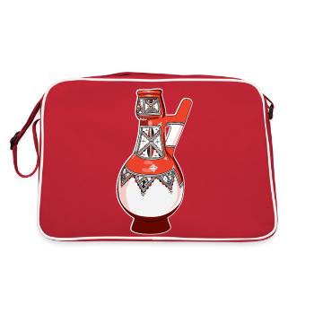 Kabyle Amazigh pottery - Retro Bag - red/white - Back