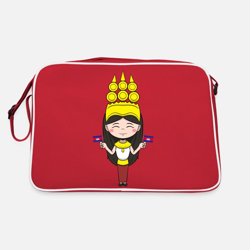 Cambodge Flag Danse Khmer Apsara I Cadeau Sac Retro