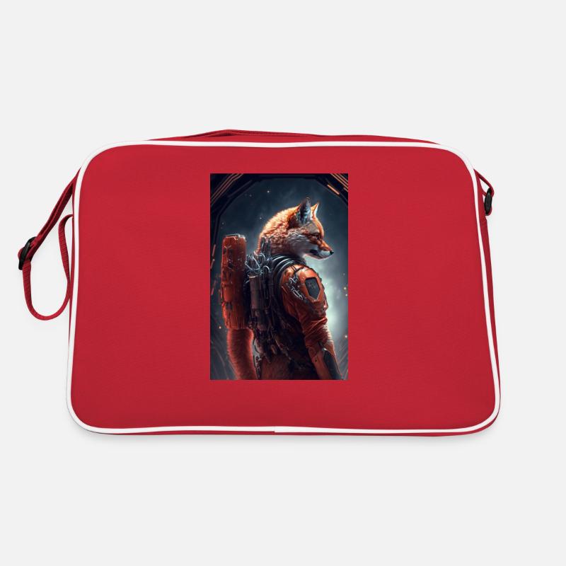 Fox in space Retro Bag