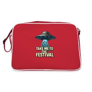 Emmenez-moi au Festival - Sac Retro - rouge/blanc - Dos