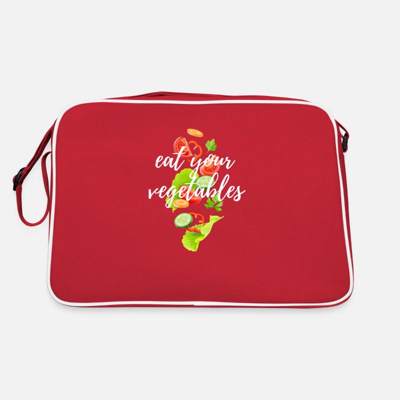 mangez vos légumes Sac Retro