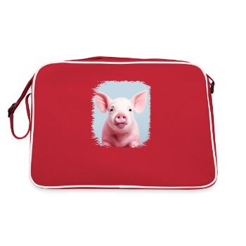 drôle citation arrière-cour griller citation humour porc - Sac Retro - rouge/blanc - Dos
