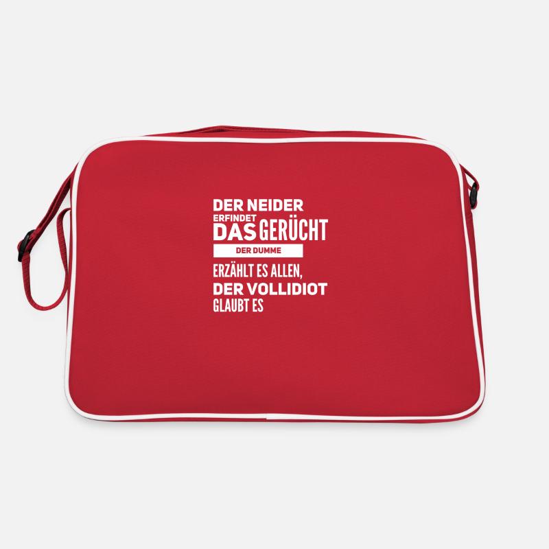 Gelaber - Retro Tasche - Rot/Weiß