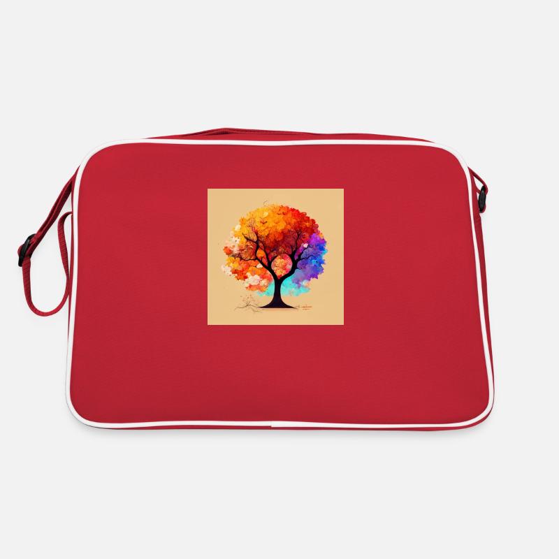 der Herbstbaum Retro Tasche