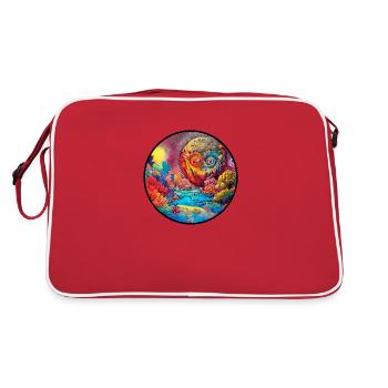 Artwork of a Fantasy Land - Retro Bag - red/white - Back