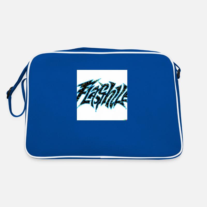 a cool graffiti with a white background Retro Tasche