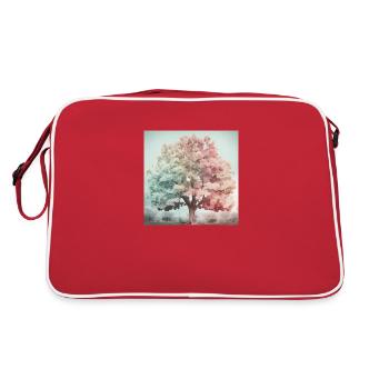 Saisons dans un arbre - Sac Retro - rouge/blanc - Dos