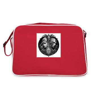 gemeaux 2 femmes dos à dos - Sac Retro - rouge/blanc - Dos