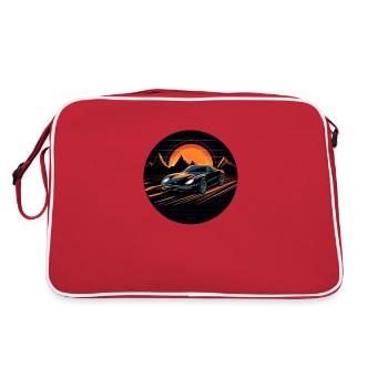 Retro car of the future - Retro Bag - red/white - Back