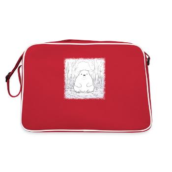 cinema movie gift comics birthday present coffee - Retro Bag - red/white - Back