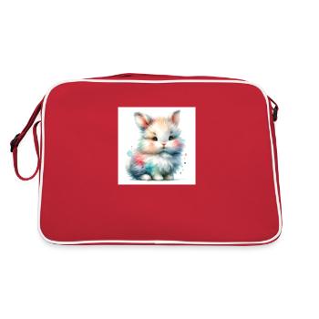 Fille lapin - Sac Retro - rouge/blanc - Dos