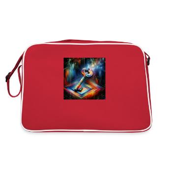 Clé - Sac Retro - rouge/blanc - Dos