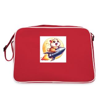 group1 11 - Retro Tasche - Rot/Weiß - Hinten