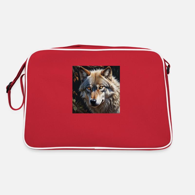 Wolf - Retro Bag - red/white